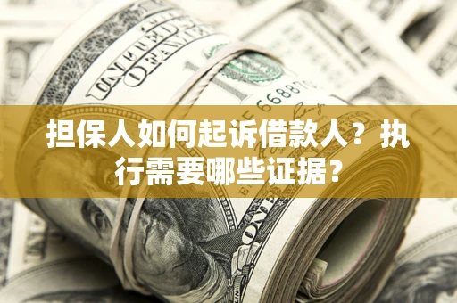 北京担保人如何起诉借款人？执行需要哪些证据？
