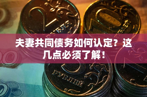 北京夫妻共同债务如何认定？这几点必须了解！