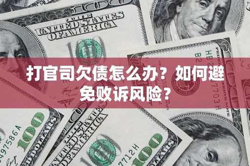 北京打官司欠债怎么办？如何避免败诉风险？