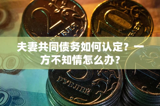 北京夫妻共同债务如何认定？一方不知情怎么办？