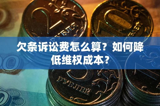 北京欠条诉讼费怎么算？如何降低维权成本？