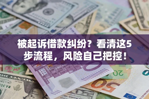 北京被起诉借款纠纷？看清这5步流程，风险自己把控！