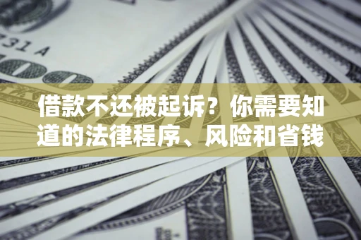 北京借款不还被起诉？你需要知道的法律程序、风险和省钱技巧