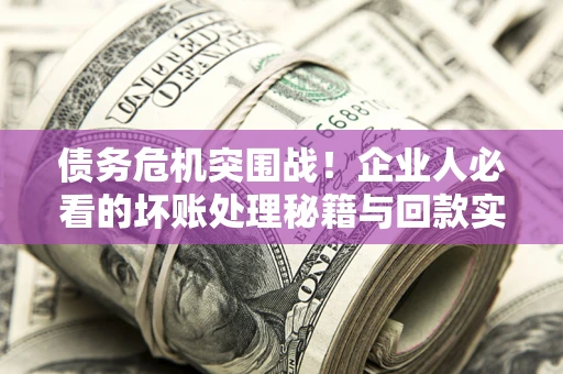 北京债务危机突围战！企业人必看的坏账处理秘籍与回款实战指南